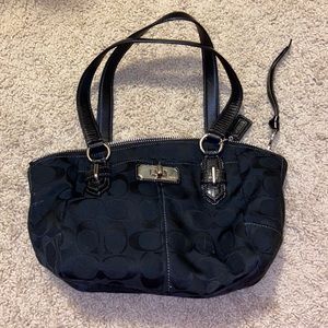 Black Coach mini purse